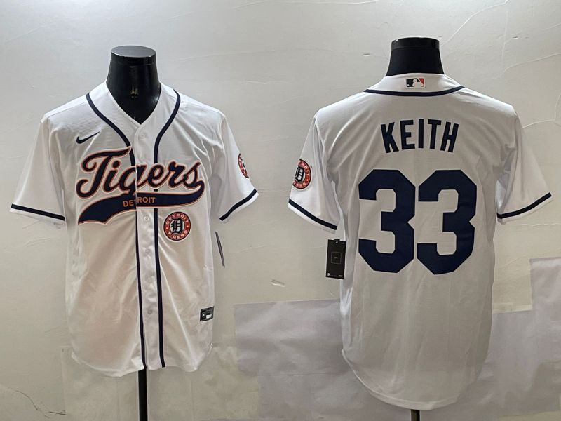Men Detroit Tigers #33 Keith White Jointly Name 2025 Nike MLB Jersey style 5->chicago cubs->MLB Jersey